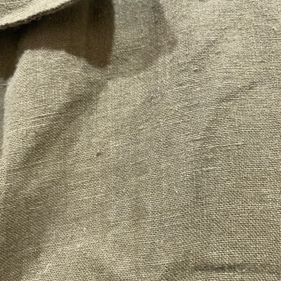 MATE The Label NWT Linen Boxy Button Up in Moss Size XL - Picture 2 of 11